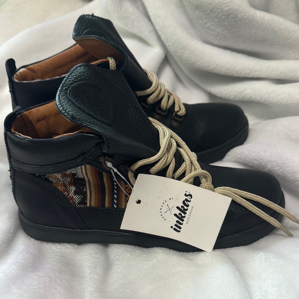 Inkkas Black High-Top Sneakers NWT